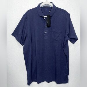 Greyson Apache II Short Sleeve Polo Shirt Maltese Blue NWT Size XL